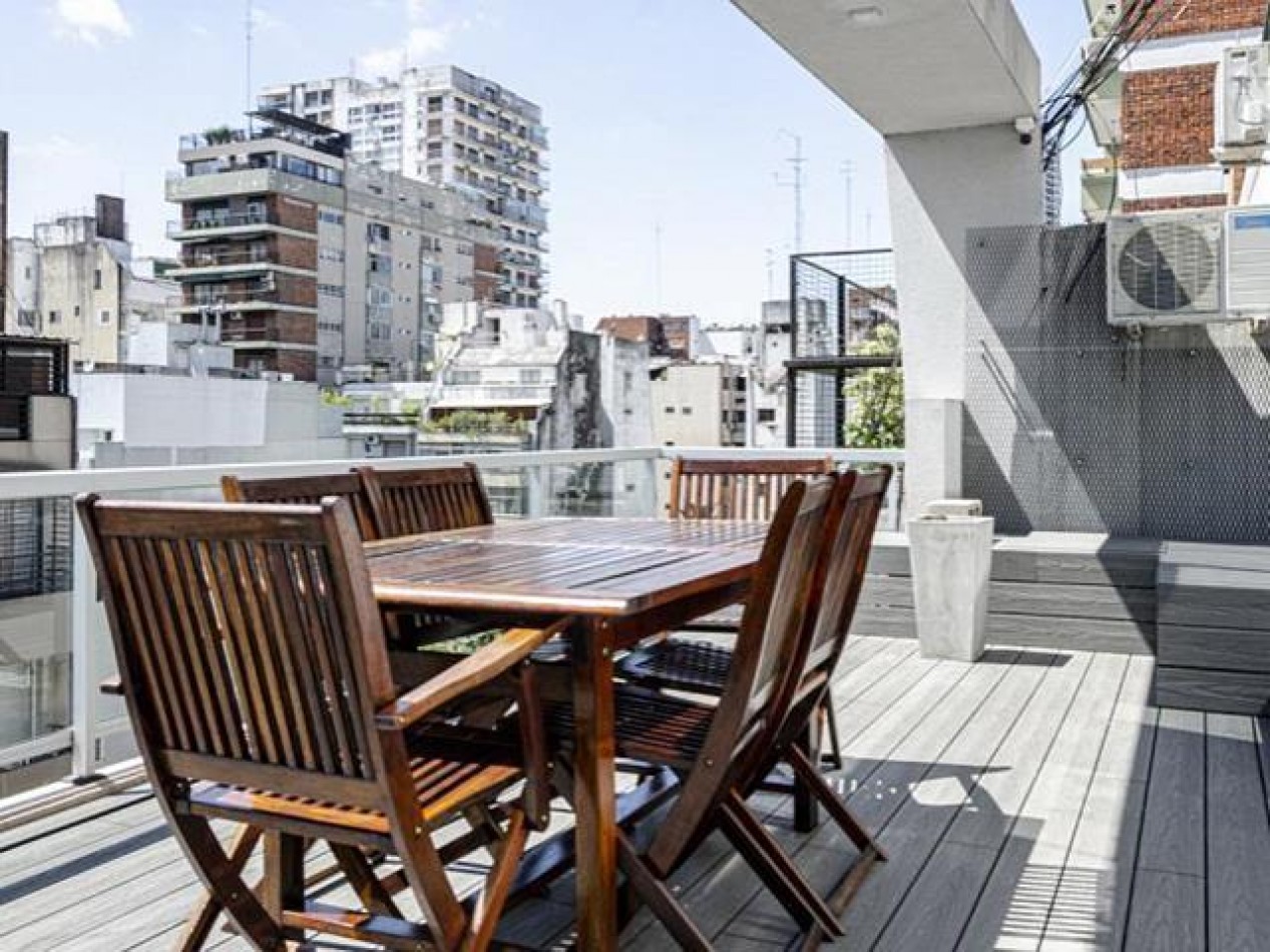 Departamento en Las Cañitas de 2 Ambientes con Balcon Terraza con Deck, Amenities, Dos Cocheras 